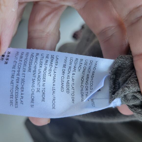 We The Free Jade Green Floral Long Sleeves Oversized Slouchy Tee Size S - Picture 6 of 9